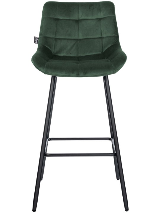 Tabouret de bar Weston velours, vert foncé Tabouret de bar Weston velours, vert foncé