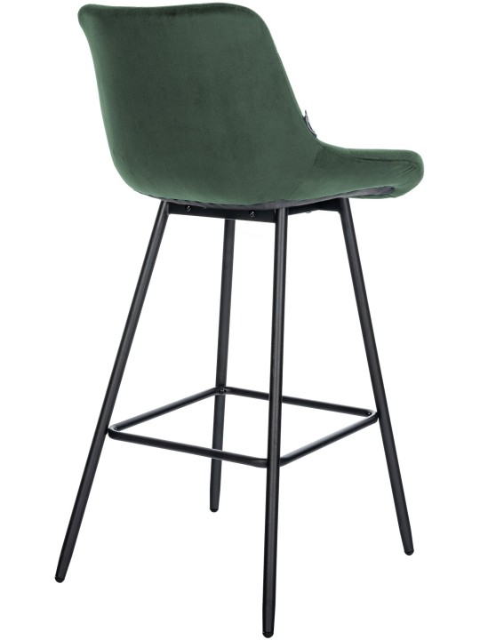 Tabouret de bar Weston velours, vert foncé Tabouret de bar Weston velours, vert foncé