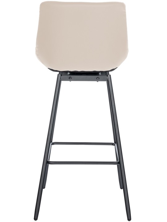 Tabouret de bar pivotant Weston simili cuir, crème Tabouret de bar pivotant Weston simili cuir, crème