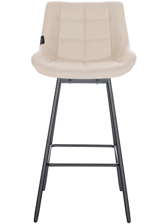 Tabouret de bar pivotant Weston simili cuir, crème Tabouret de bar pivotant Weston simili cuir, crème