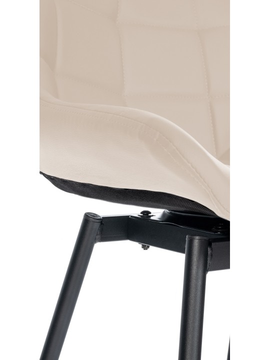 Tabouret de bar pivotant Weston simili cuir, crème Tabouret de bar pivotant Weston simili cuir, crème