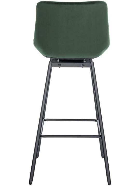 Tabouret de bar pivotant Weston Velours, vert foncé Tabouret de bar pivotant Weston Velours, vert foncé