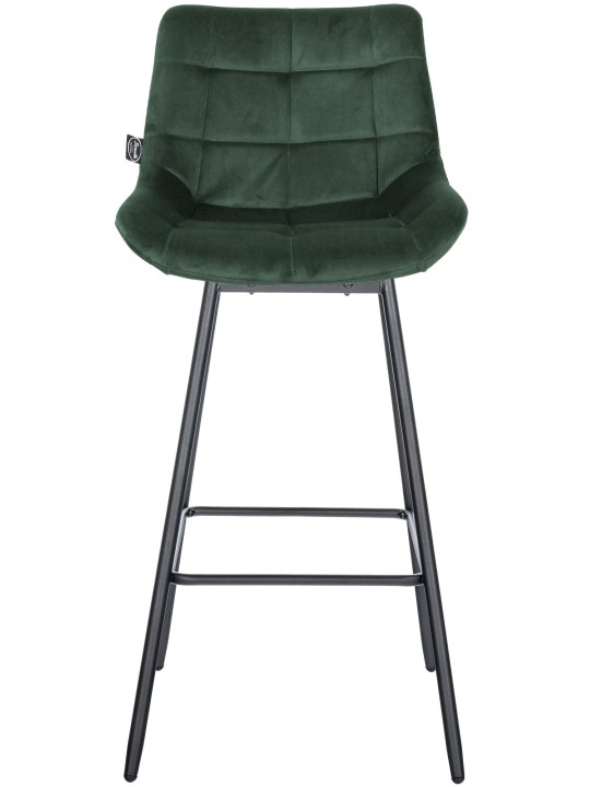 Tabouret de bar pivotant Weston Velours, vert foncé Tabouret de bar pivotant Weston Velours, vert foncé