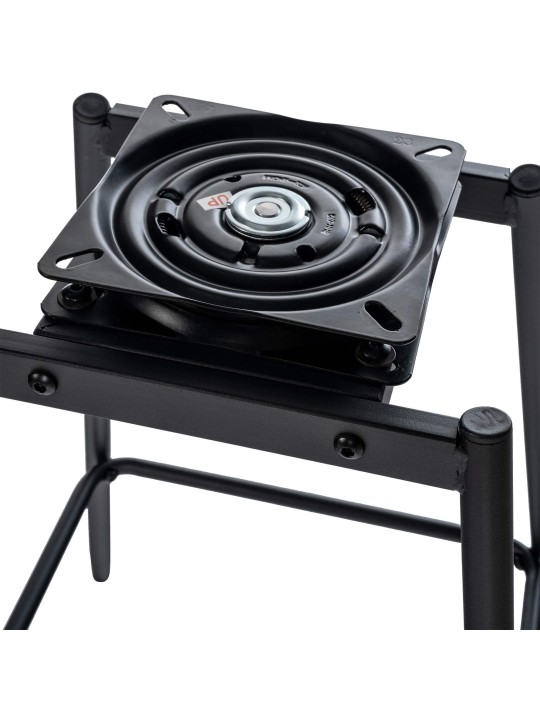 Tabouret de bar pivotant Weston Velours, noir