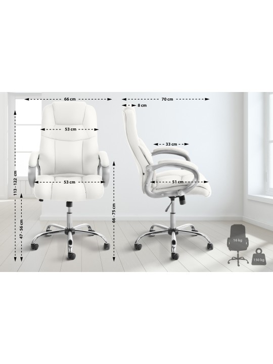 Chaise de bureau BIG Apollo, blanc Chaise de bureau BIG Apollo, blanc
