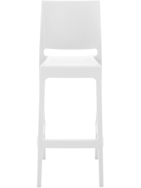 Lot de 2 tabourets de bar Maya, blanc