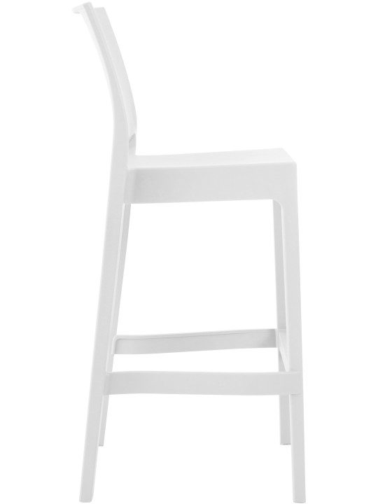 Lot de 2 tabourets de bar Maya, blanc