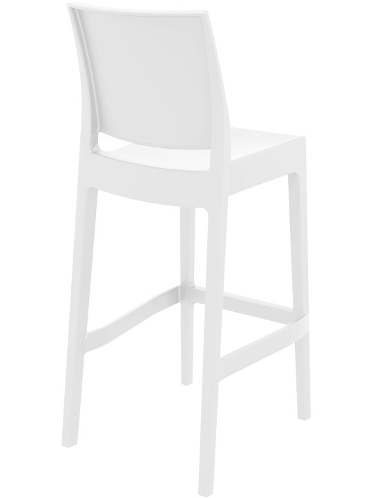 Lot de 2 tabourets de bar Maya, blanc