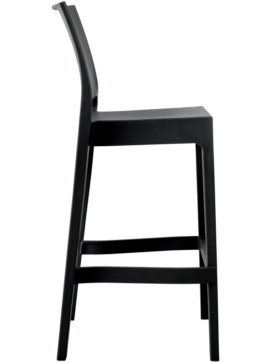 Lot de 2 tabourets de bar Maya, noir