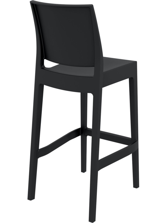 Lot de 2 tabourets de bar Maya, noir