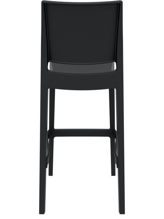 Lot de 2 tabourets de bar Maya, noir