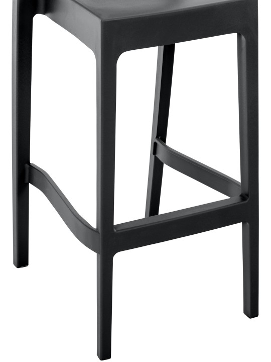 Lot de 2 tabourets de bar Maya, noir