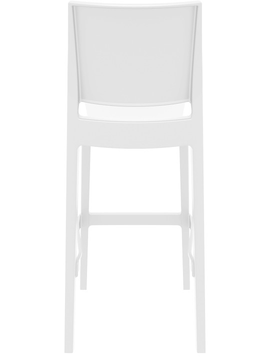 Lot de 2 tabourets de bar Maya, blanc