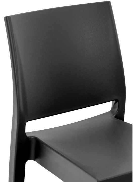 Lot de 2 tabourets de bar Maya, noir