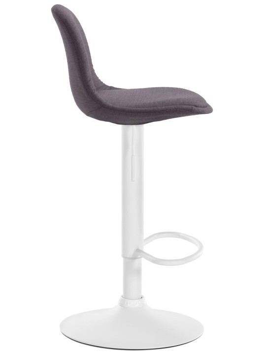 Tabouret de bar Kiel tissu, gris foncé