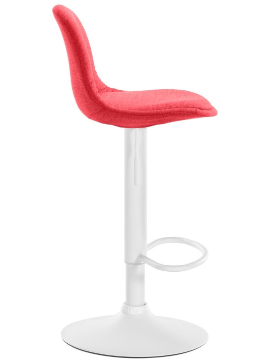 Tabouret de bar Kiel tissu, rouge