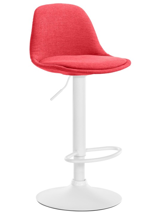 Tabouret de bar Kiel tissu, rouge
