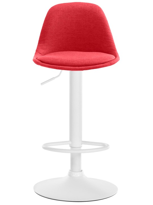 Tabouret de bar Kiel tissu, rouge