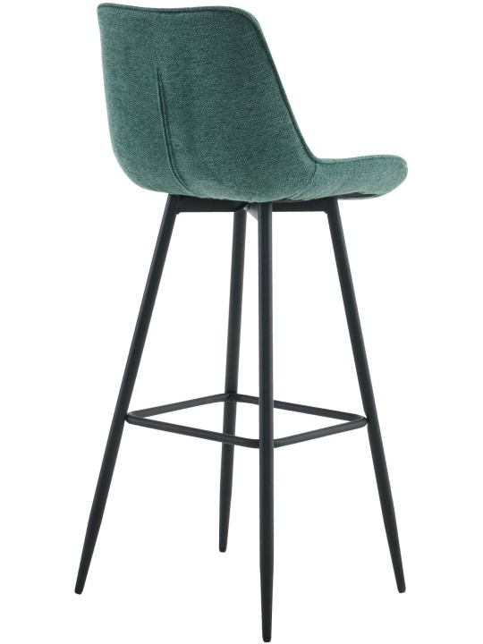 Tabouret de bar tissu Dartford, vert
