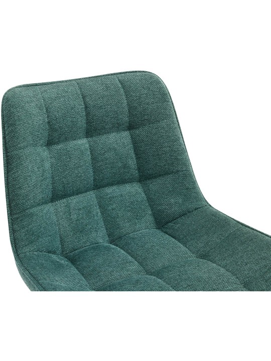 Tabouret de bar tissu Dartford, vert