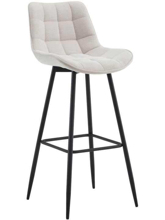 Tabouret de bar tissu Dartford, crème Tabouret de bar tissu Dartford, crème