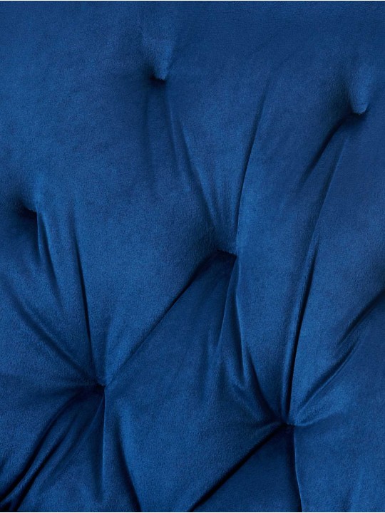 Chaise de salle à manger en velours Wallace, bleu Chaise de salle à manger en velours Wallace, bleu