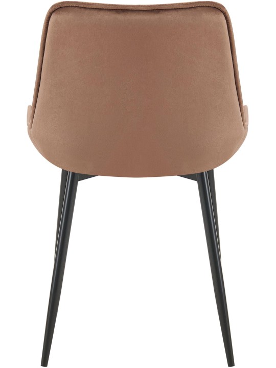 Chaise de salle à manger en velours Wallace, brun Chaise de salle à manger en velours Wallace, brun