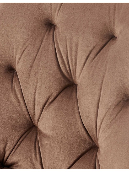 Chaise de salle à manger en velours Wallace, brun Chaise de salle à manger en velours Wallace, brun