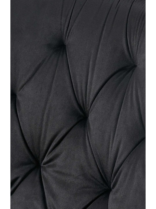 Chaise de salle à manger en velours Wallace, noir Chaise de salle à manger en velours Wallace, noir