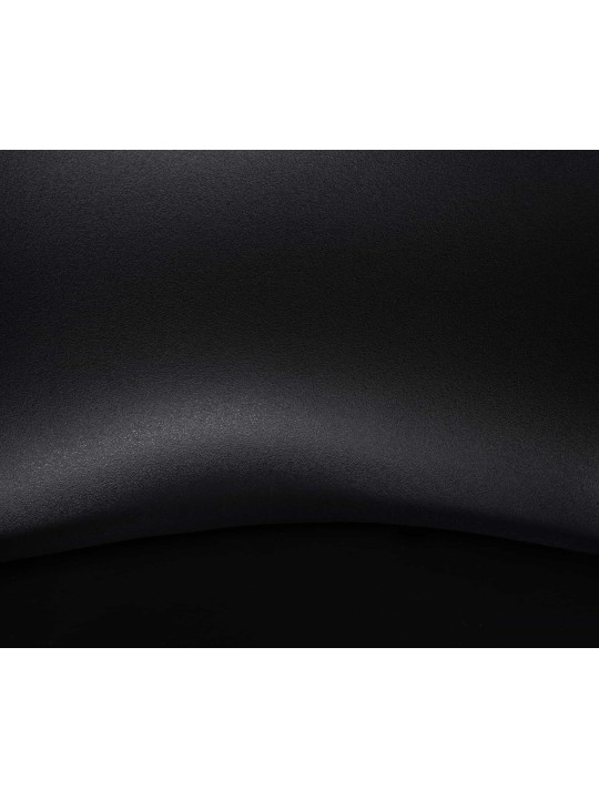 Lot de 4 tabourets de bar Almada simili cuir, noir