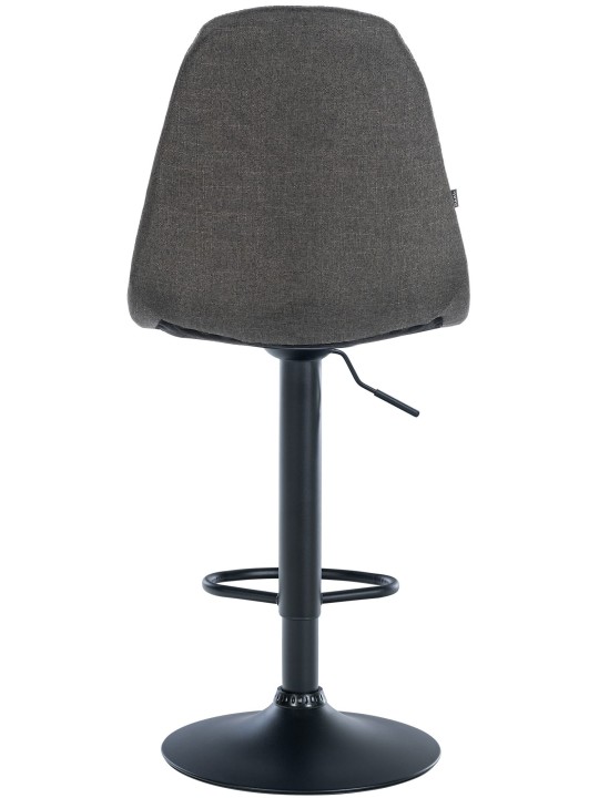 Tabouret de bar Elmore tissu B, gris foncé