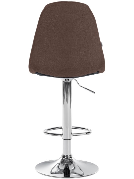 Tabouret de bar Elmore tissu C, brun