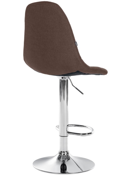 Tabouret de bar Elmore tissu C, brun