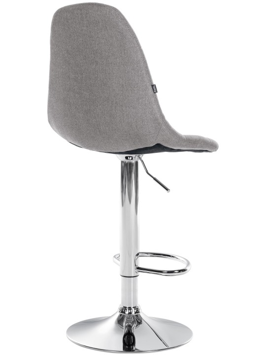 Tabouret de bar Elmore tissu C, gris