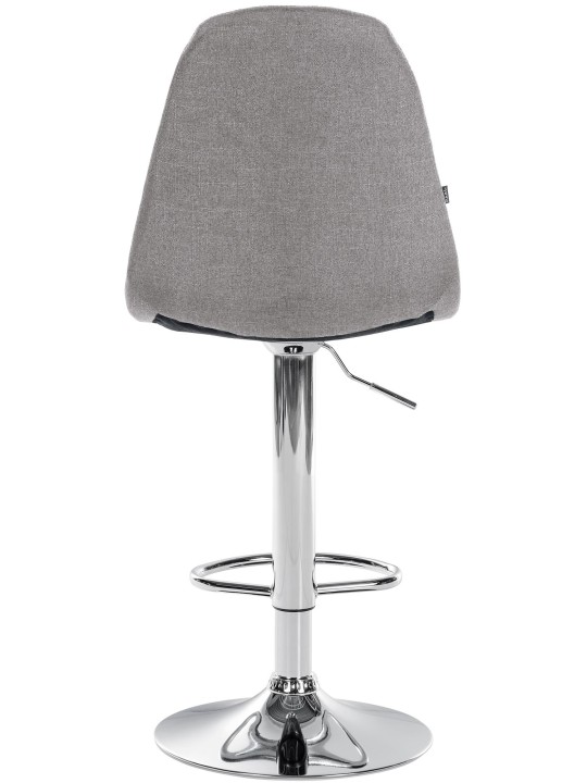 Tabouret de bar Elmore tissu C, gris