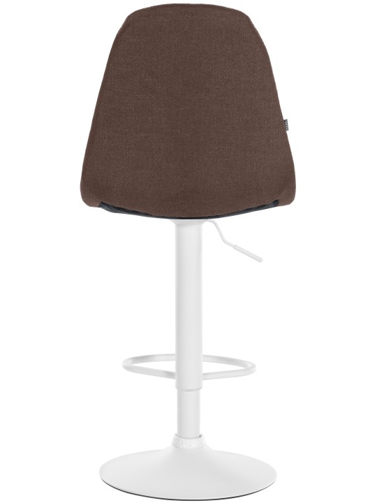 Tabouret de bar Elmore tissu W, brun