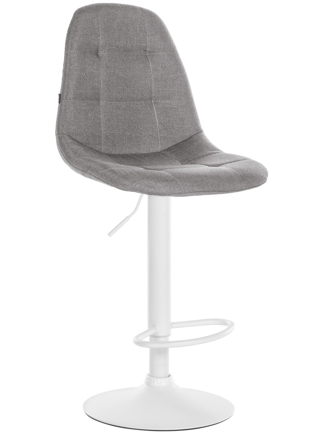 Tabouret de bar Elmore tissu W, gris