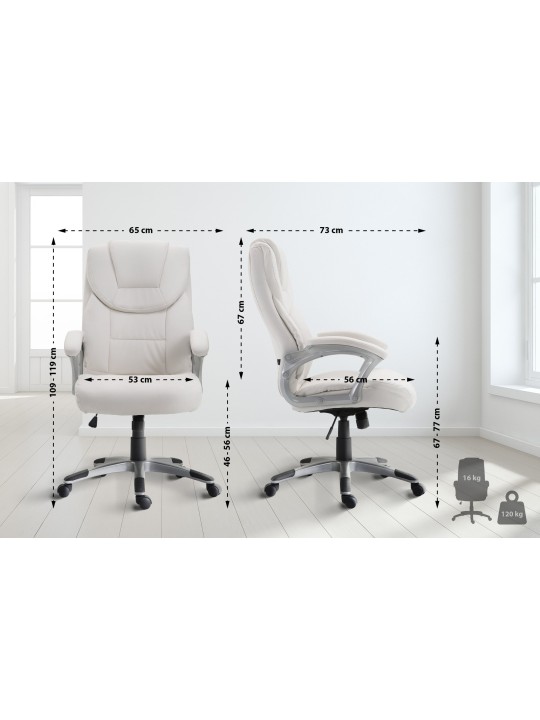 Chaise de bureau Texas V2, blanc
