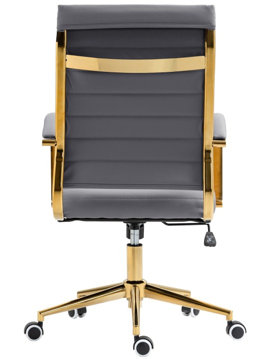 Chaise de bureau Havane simili cuir, gris Chaise de bureau Havane simili cuir, gris