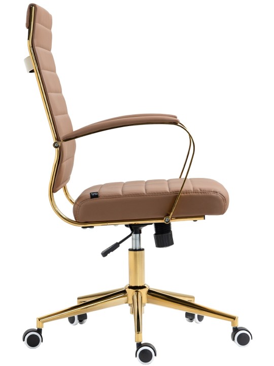 Chaise de bureau Havane simili cuir, brun clair Chaise de bureau Havane simili cuir, brun clair