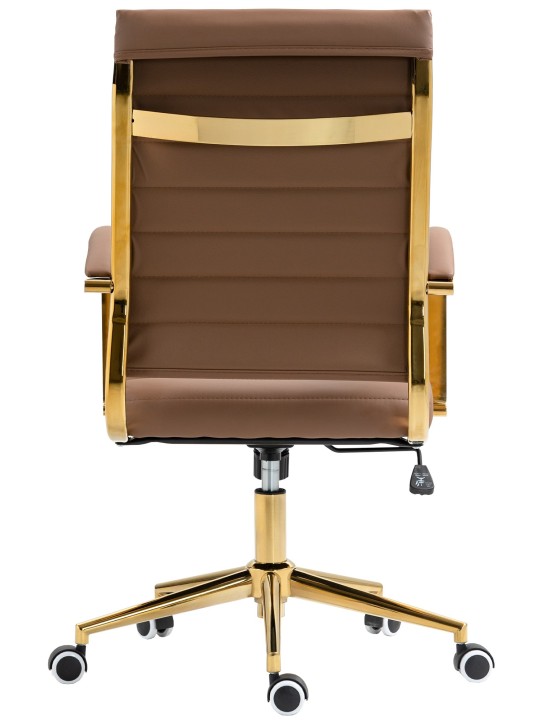 Chaise de bureau Havane simili cuir, brun clair Chaise de bureau Havane simili cuir, brun clair