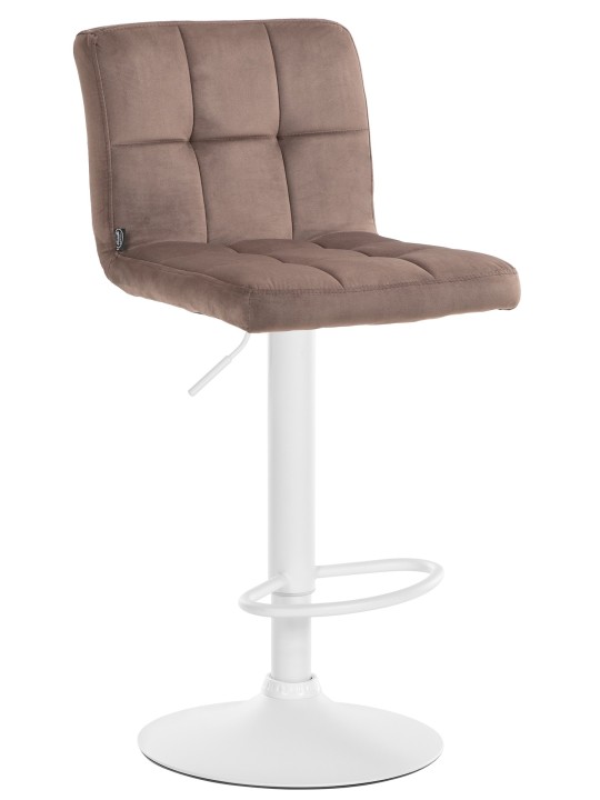 Tabouret de bar velours Pérou, brun Tabouret de bar velours Pérou, brun
