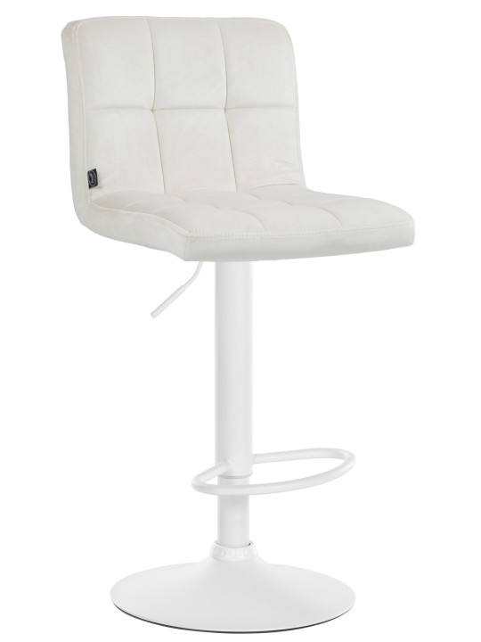 Tabouret de bar velours Pérou, crème Tabouret de bar velours Pérou, crème
