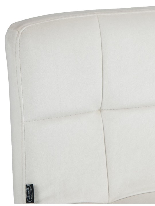 Tabouret de bar velours Pérou, crème Tabouret de bar velours Pérou, crème
