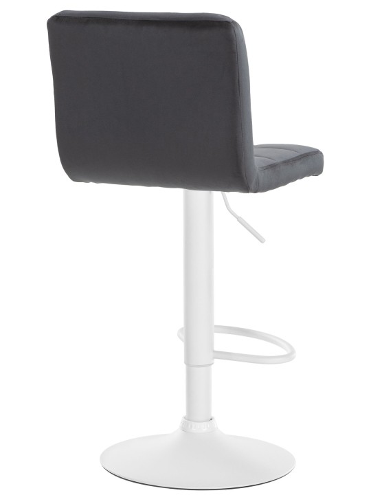 Lot de 2 tabourets de bar velours Pérou, noir