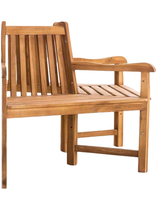 Banc d'arbre Kenna avec accoudoir semi-circulaire 200 cm, teck