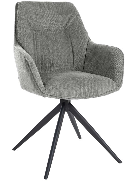 Chaise de salle à manger Jules tissu, gris Chaise de salle à manger Jules tissu, gris