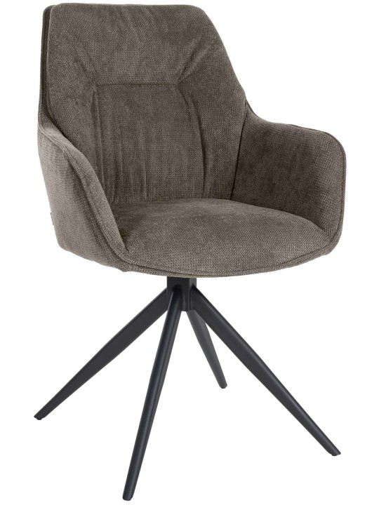 Chaise de salle à manger Jules tissu, gris foncé Chaise de salle à manger Jules tissu, gris foncé