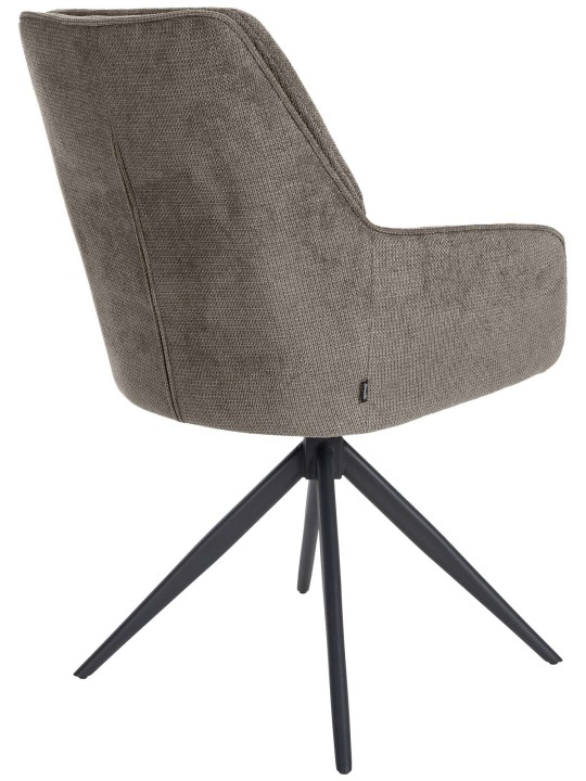 Chaise de salle à manger Jules tissu, gris foncé Chaise de salle à manger Jules tissu, gris foncé