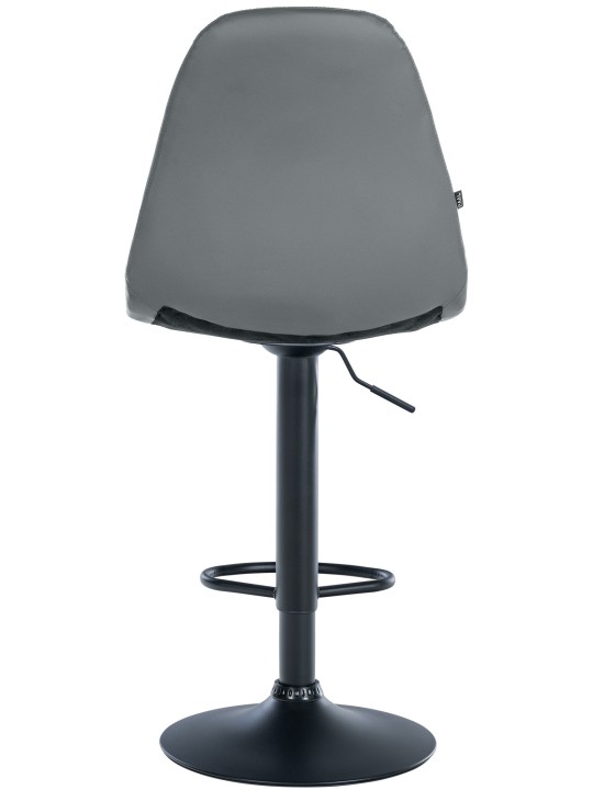 Tabouret de bar Elmore simili cuir B, gris Tabouret de bar Elmore simili cuir B, gris